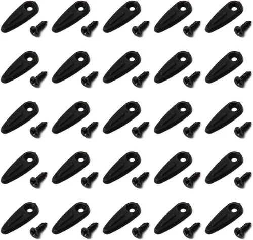 Miniatura 19 de MroMax 20 piezas de marcos de fotos, botones de giro, clips de plástico para marco de fotos con tornillos, piezas para colgar imágenes, fotos