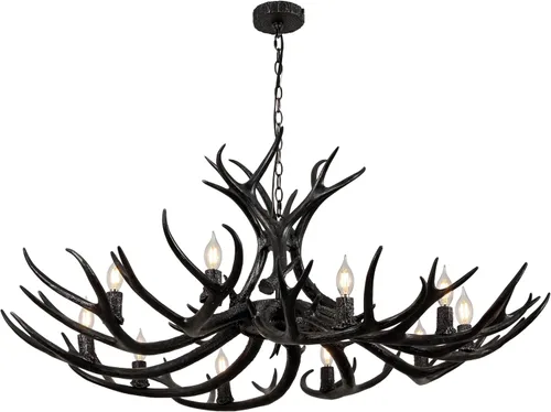 Miniatura 23 de JONATHAN Y JYL6301A Eldora - Candelabro LED ajustable de resina con asta de 26 pulgadas, 4 luces, glamour, rústico, cabaña, transicional, regulable