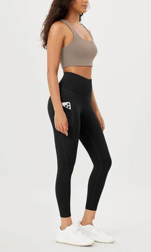 Miniatura 3 de ODODOS - Leggings de yoga con cintura alta y bolsillos para mujer, pantalones de yoga deportivos con control de abdomen, no se transparentan
