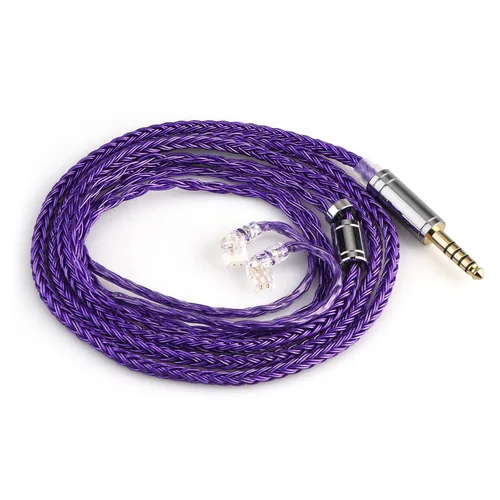Miniatura 9 de Linsoul Tripowin Zonie cable SPC para auriculares de 16 núcleos, chapado en plata