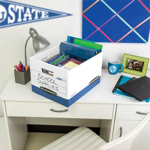Miniatura 2 de Fellowes Bankers Box - Paquete de 20 cajas de almacenamiento de archivos resistentes con tapas, montaje de plegado rápido, carta/legal, (0724314)
