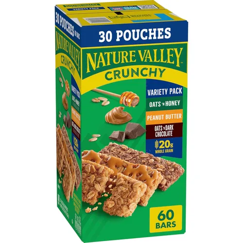 Miniatura 9 de Nature Valley Barras de granola crujientes, paquete variado, 12 unidades, 8.94 oz (6 bolsas)