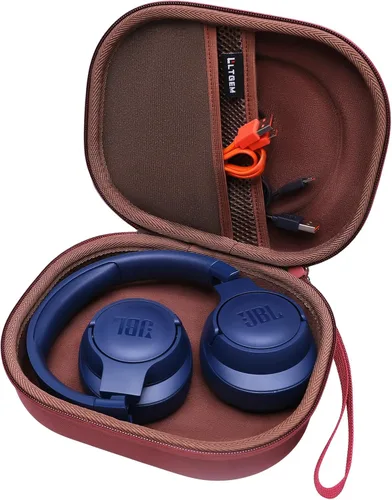 LTGEM - Funda dura de EVA para JBL Live 770NC/660NC/650BT/460NC/670NC/400BT/500BT y JBL Tune Burdeos
