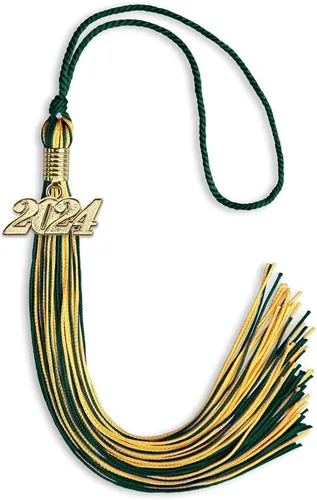 Miniatura 34 de Endea Graduation - Borla de doble color mixto con fecha dorada (negro/dorado antiguo, 2021)