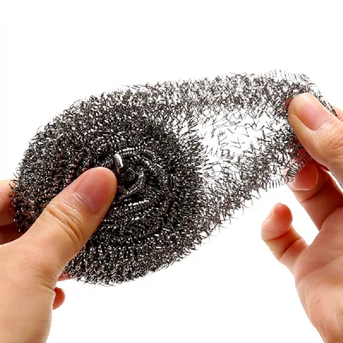 Miniatura 3 de KTOJOY - Juego de 6 estropajos de lana de acero inoxidable Stainless steel scrubbers for kitchen, bathroom, pots, pans, grill; heavy duty