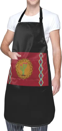 Miniatura 9 de Adjustable Panteera Wayuu Apron For Men Women Waterproof With Pockets Bib Kitchen Cooking Chef Restaurant Aprons