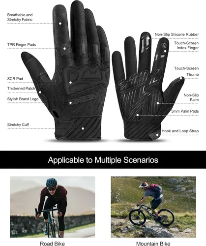 Miniatura 2 de INBIKE MTB BMX ATV - Guantes de ciclismo para carrera de motocross, bicicleta de montaña, DH
