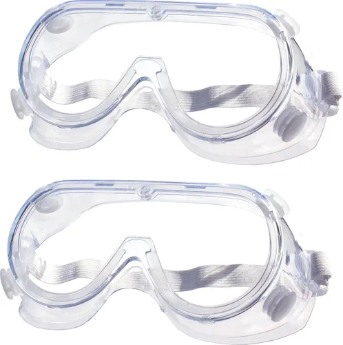Miniatura 8 de Paquete de 4 Gafas de Seguridad Protectoras para laboratorio de química, ligeras y suaves, sobre lentes de prescripción, antisalpicaduras, Paquete