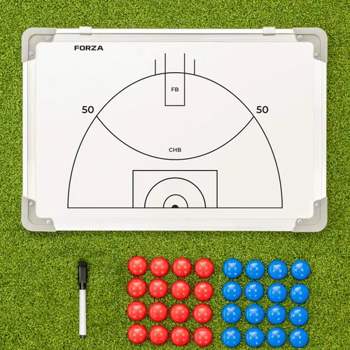 Miniatura 2 de FORZA Pizarra blanca de entrenamiento deportivo de doble cara de 18 x 12 pulgadas 13 opciones deportivas – Marcadores magnéticos, bolígrafo