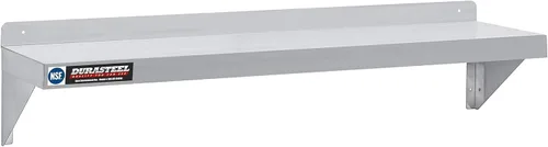 Miniatura 17 de DuraSteel Estante de acero inoxidable para montaje en pared, 24 pulgadas de ancho x 14 pulgadas de profundidad, grado comercial, certificado NSF