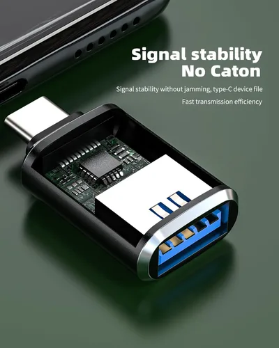 Miniatura 3 de Adaptador USB C OTG (paquete de 2) convertidor USB-A a tipo C para MacBook, para iPad, para iPhone 15/16 Pro Max, transferencia de datos, conexión