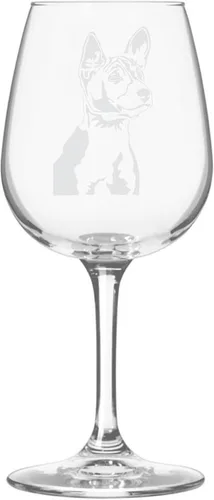 Miniatura 49 de Copa de vino de 12.75 onzas con diseño de perro grabado