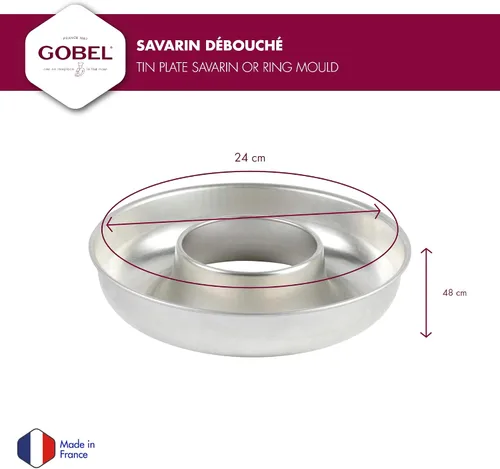Miniatura 3 de Gobel Molde antiadherente Deep Savarin, 9.75 pulgadas, fabricado en Francia