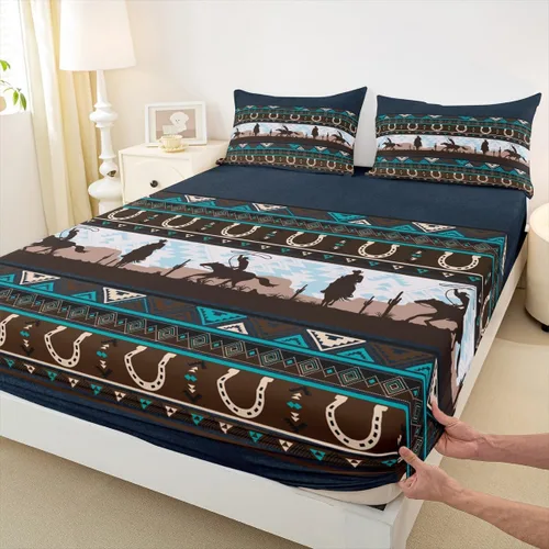 Miniatura 37 de Juego de ropa de cama con estampado de leopardo, tamaño individual, juego de cama de guepardo africano para decoración de dormitorio