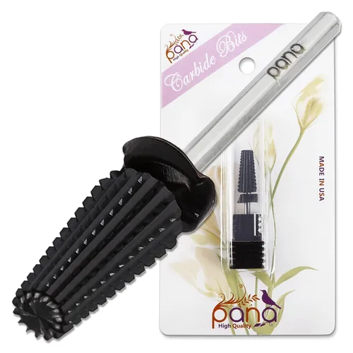 Miniatura 30 de PANA Broca de carburo de uñas 5 en 1 con vástago de 3/32 pulgadas - (grueso triple - grano extra fino, púrpura) - rotación bidireccional para uso