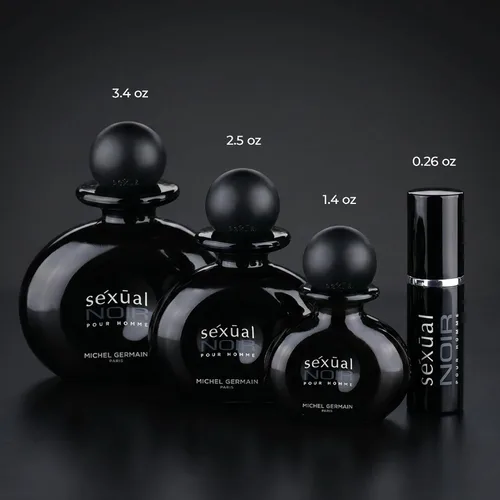 Miniatura 4 de Michel Germain Sexual Noir Pour Homme Eau de Toilette en aerosol, notas altas de bergamota italiana, pomelo crujiente, cardamomo, aceites naturales