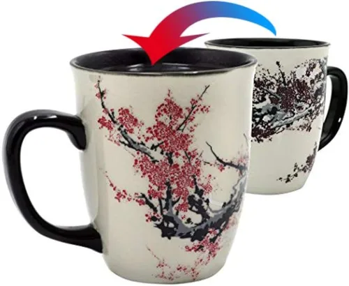 Miniatura 16 de Taza de Escarabajo de 16 oz que Cambia de Color - Taza de Café de Cerámica para Amantes de los Insectos - Regalo Novedoso con Temática de Insectos