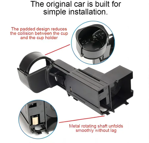 Miniatura 7 de Nuevo 2116800014 Soporte para taza de agua para automóvil Soporte de botella de taza de montaje en consola central para Mercedes Benz W211 Clase E