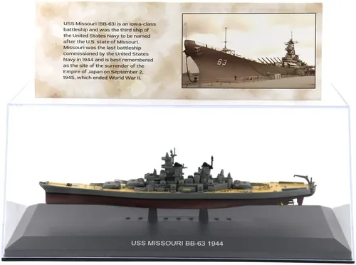 Miniatura 4 de Motor city classics 1:1250 Escala militar fundida a presión coleccionable USS Missouri BB-63 1944 Acorazados legendarios Modelo Militaria