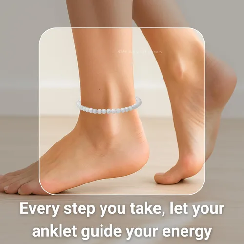 Miniatura 191 de Amazing Gemstone Crystal Anklet Ankle Bracelets for Women - Waterproof Beaded Healing Crystal Anklets, Plus Size Chakra Gemstone Bead Anklet