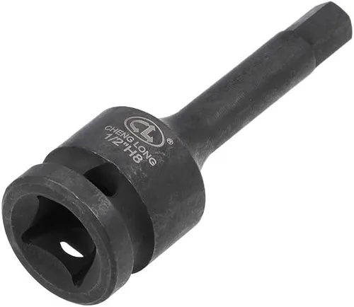 Miniatura 3 de uxcell Broca hexagonal de impacto de 1/2 pulgada x H8 (0.315 in), métrica de 3 pulgadas de longitud, uso de acero CR-MO con destornilladores