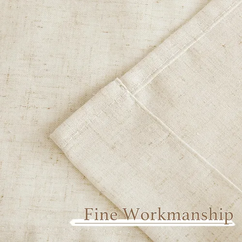 Miniatura 6 de NICETOWN Cenefa con textura de lino para ventana de cocina y sala de estar, filtrado de luz, estilo campestre bohemio, con bolsillo para barra, 2