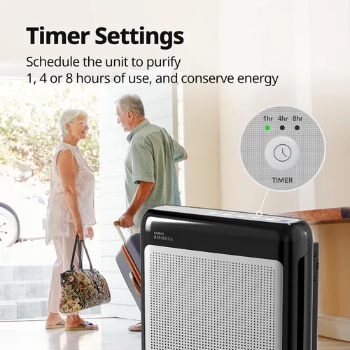 Miniatura 9 de Purificadores de aire COWAY para el hogar hasta 1,748 pies², filtro True HEPA para humo, alergias, caspa de mascotas, olor, monitor de calidad