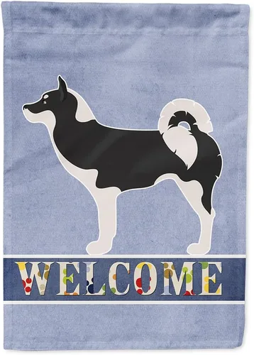 Miniatura 156 de Caroline's Treasures BB8334GF AIDI Bandera de jardín para perro de montaña del Atlas, bandera de buzón azul, bandera decorativa para patio exterior