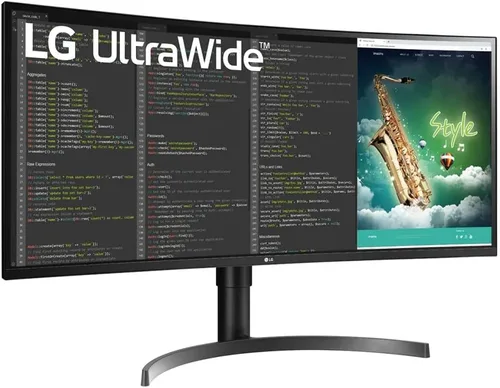 LG Monitor curvo 35BN75CN-B VA HDR QHD UltraWide™ de 35" (3440x1440) con frecuencia de actualización de 100Hz, 5 ms (GGTG), USB Type-C™, AMD
