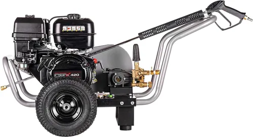 Miniatura 10 de Simpson Cleaning Lavadora a presión de gas de 4400 PSI, lavadora a presión de 4.0 GPM para uso comercial, motor CRX, manguera trenzada de acero