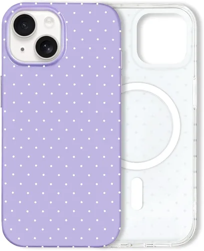Miniatura 72 de Hython Funda para iPhone Air, diseño estético de lunares lindos, funda simple de 6.5 pulgadas, delgada, antiarañazos, parachoques de TPU suave, a