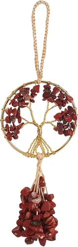 Miniatura 12 de Adorno de cristal curativo Árbol de la Vida Amatista Natural Árbol de la Vida Charm Espejo de Coche Accesorios Hippie Boho Interior Habitación