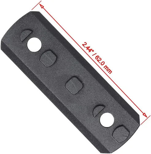 Miniatura 6 de TuFok Picatinny Sección de riel para Keymode - Soporte de adaptador de riel delgado de 0.27 pulgadas de altura Alumimun de 5 ranuras Beige Bronceado