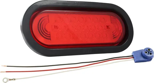 Miniatura 11 de Grote 54672 Luces LED Ovaladas de 6" de Parada/Cola/Giro con Luces de Reversa Integradas - Terminación de Pin Macho Rojo