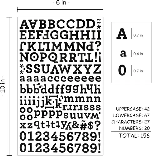 Miniatura 2 de QQ&U Calcomanías de letras del alfabeto de aluminio de 3 hojas (negro, plata, dorado)