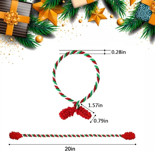 Miniatura 2 de 25 lazos de guirnalda para el día de San Valentín, flexibles, decorativos, reutilizables, anudados, para envolver regalos de Navidad