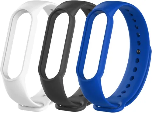 Miniatura 22 de Senter Correa de reloj de silicona suave Banda de repuesto para Xiaomi Mi Band 5 y Mi Band 6 Smart Watch Azul oscuro