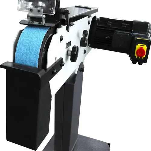 Miniatura 6 de KAKA INDUSTRIAL Amoladora de banda de 3 pulgadas x 79 pulgadas Motor 4HP 220V, cabeza ajustable, base de hierro fundido Amoladora de banda