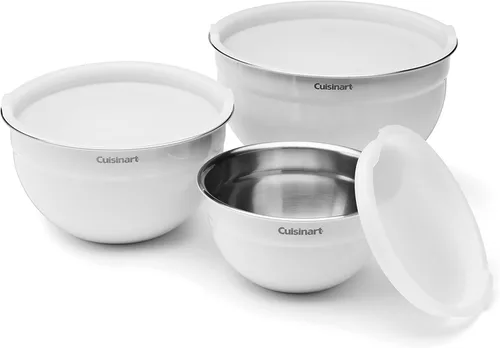 Miniatura 10 de Cuisinart Juego de tazones para mezclar, acero inoxidable, 3 piezas, CTG-00-SMB