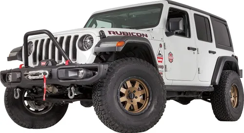 Miniatura 2 de WARN 102350 Jeep JL OE Rubicon Defensa frontal de parrilla de altura media, tubo de protección