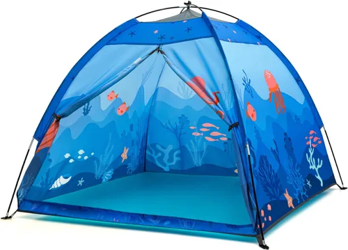 Tienda de juegos submarina para niños, tienda de campaña plegable desplegable para interiores y exteriores, fiesta submarina, tienda de juguetes Azul