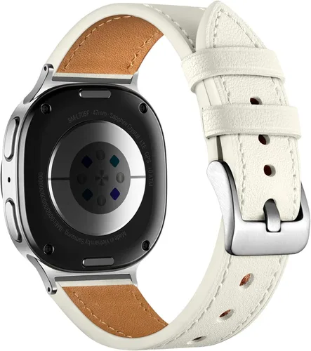 Miniatura 15 de Correa de cuero GEAK compatible con Samsung Galaxy Watch 7 de 40 mm, 44 mm, Galaxy Watch 6 5 4 de 40 mm, 44 mm, Galaxy Watch 6 Classic de 47 mm, 43