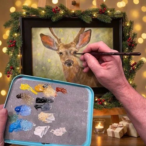 Miniatura 8 de WetNDri Paleta húmeda para pintura en miniatura. Paleta húmeda para pinturas acrílicas, kit de iniciación de 100 hojas y 2 esponjas