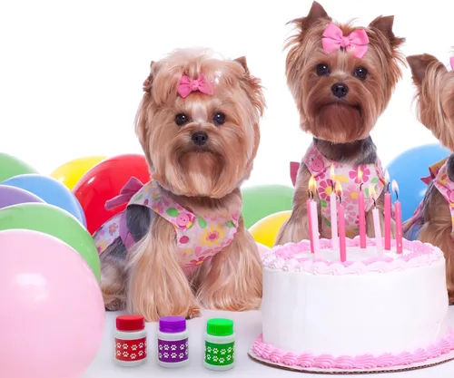 Miniatura 6 de Paquete de 24 botellas de burbujas con estampado de patas, mini burbujas de 1 onza líquida, recuerdos de fiesta de perro de patas, rellenos