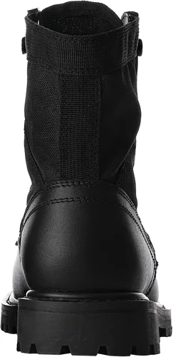 Miniatura 27 de Botas militares de WIDEWAY para hombres, botas de combate de jungla tácticas de cuero resistente al deslizamiento, negras, para hombres, todo