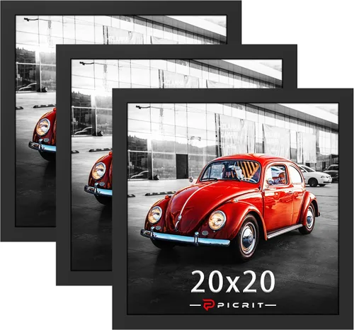 Miniatura 12 de Picrit Paquete de 3 portarretratos de 20 x 20 pulgadas, póster de 16 x 16 pulgadas con paspartú o de 20 x 20 pulgadas sin paspartú para montaje