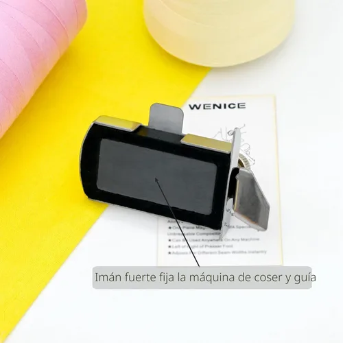 Miniatura 5 de Guía de costura magnética para máquina de coser, pieza de pie guía, accesorios para máquina de coser WENICE 1 unidad Plata