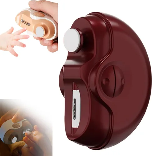 Miniatura 8 de Cortaúñas eléctrico, kit de lima de uñas eléctrico inalámbrico recargable por USB 2 en 1, cortaúñas automático, 2 velocidades, juego profesional