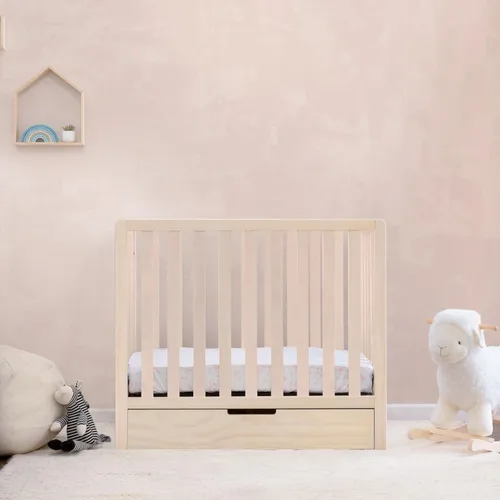 Miniatura 2 de Carter's by DaVinci Colby - Mini cuna convertible 4 en 1 con cajón nido en color natural lavado, certificado Greenguard Gold, almacenamiento