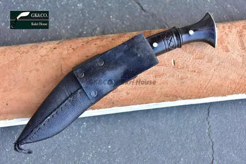 Miniatura 9 de GK&CO. Kukri House Kukri genuino - Hoja Cheetlange Kukri de 5 pulgadas, Khukuri auténtico de espiga completa hecha a mano en Nepal